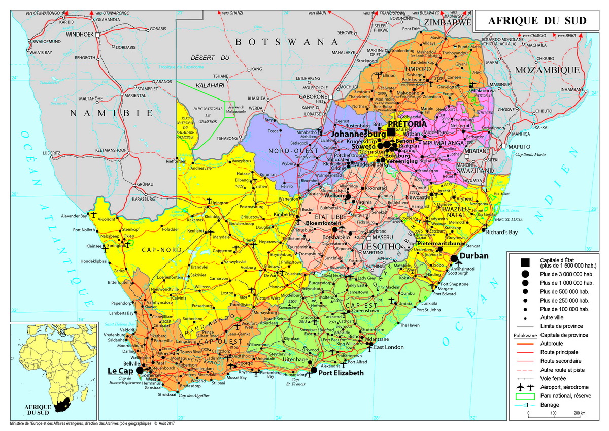 carte AFR Sud